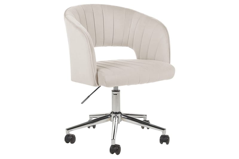 Kontorsstol Katonah Beige/Svart/Silver - Beige/Svart/Silver - Möbler - Hemmakontor - Kontorsstol