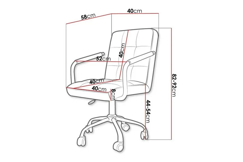 Kintore Kontorsstol Black - Möbler - Hemmakontor - Kontorsstol