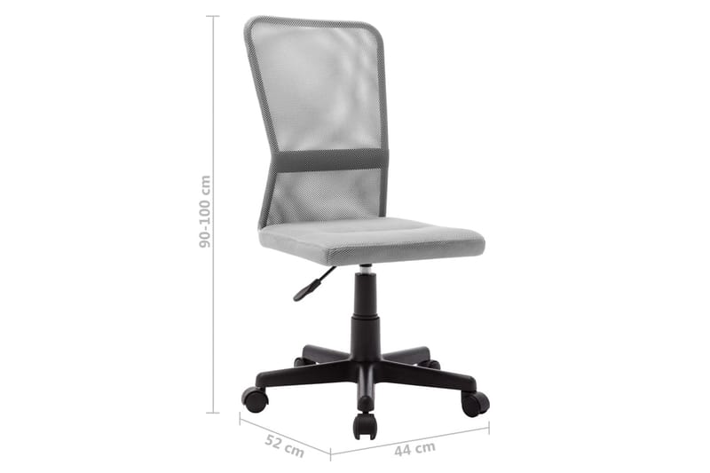 Kontorsstol grå 44x52x100 cm nättyg - Grå - Möbler - Hemmakontor - Kontorsstol