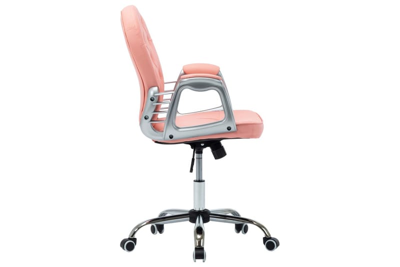 Kontorsstol snurrbar rosa konstläder - Rosa - Möbler - Hemmakontor - Kontorsstol