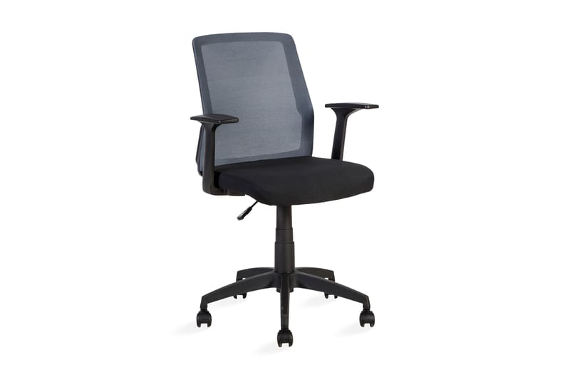 Kontorstol Alpha 60x55xh875-95 cm Svart Grå - Möbler - Hemmakontor - Kontorsstol