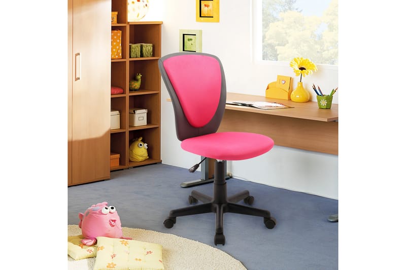Kontorstol Bianca 42x51xh82-94 Rosa/Mörkgrå - Möbler - Hemmakontor - Kontorsstol