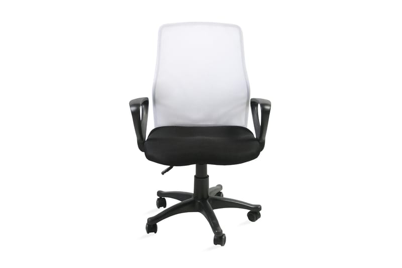 Kontorstol TREVISO 59xD58xH90-102cm svart/vit - Möbler - Hemmakontor - Kontorsstol