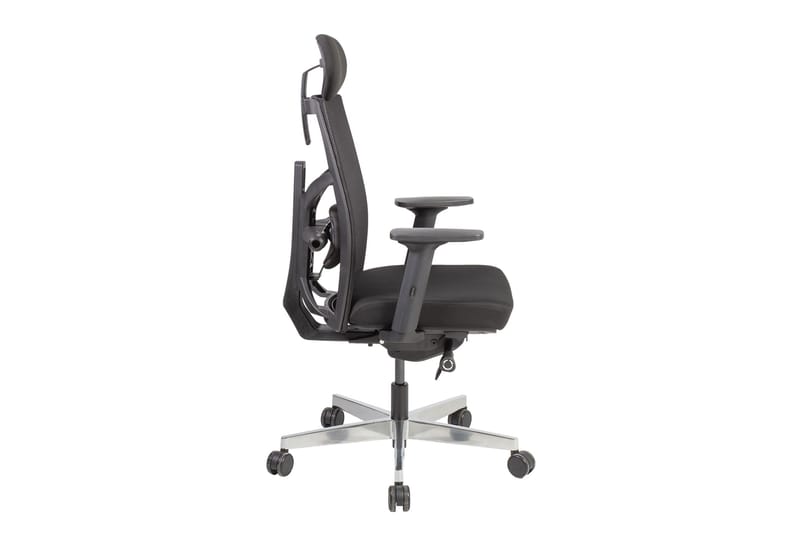 Kontorstol Tune 70x70xh111-128 cm Svart - Grå - Möbler - Hemmakontor - Kontorsstol