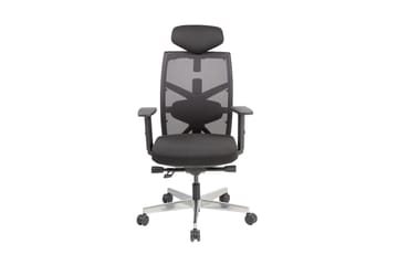 Kontorstol Tune 70x70xh111-128 cm Svart - Grå - Möbler - Hemmakontor - Kontorsstol