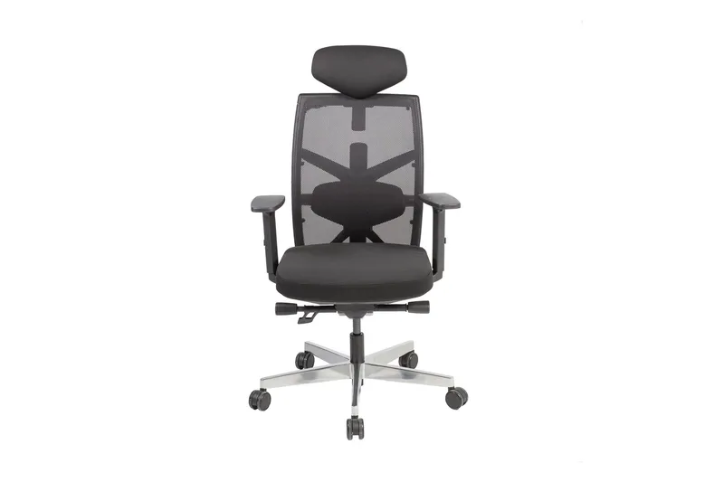 Kontorstol Tune 70x70xh111-128 cm Svart - Grå - Möbler - Hemmakontor - Kontorsstol