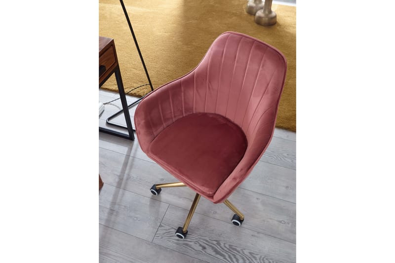 KOSTAN Kontorsstol Rosa/Guld - Möbler - Hemmakontor - Kontorsstol