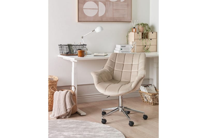Kontorsstol Labelle Beige - Beige - Möbler - Hemmakontor - Kontorsstol