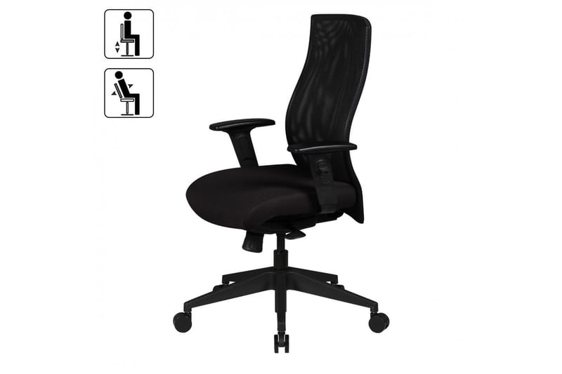 Lyndell Kontorsstol - Svart - Möbler - Hemmakontor - Kontorsstol