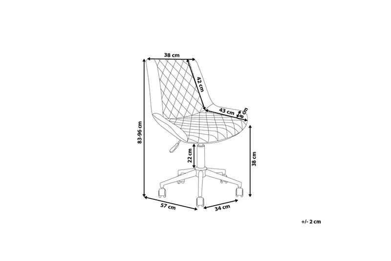 Maribel Kontorsstol - Grå - Möbler - Hemmakontor - Kontorsstol