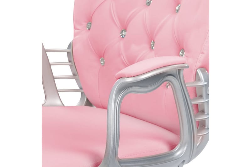 Kontorsstol med kristaller Princess Rosa/svart/silver - Rosa/svart/silver - Möbler - Hemmakontor - Kontorsstol