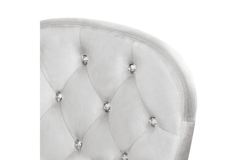 Kontorsstol med kristaller Princess Grå/Silver/Svart - Grå/Silver/Svart - Möbler - Hemmakontor - Kontorsstol