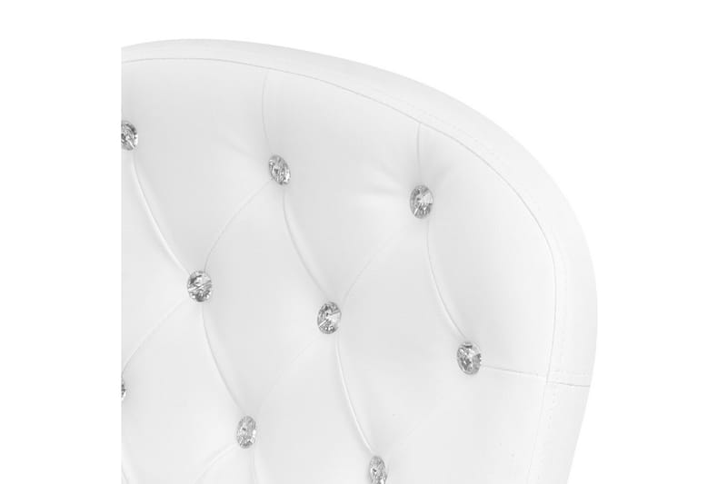 Kontorsstol med kristaller Princess Vit/Svart/Silver - Vit/Svart/Silver - Möbler - Hemmakontor - Kontorsstol