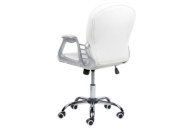 Kontorsstol med kristaller Princess Vit/Svart/Silver - Vit/Svart/Silver - Möbler - Hemmakontor - Kontorsstol