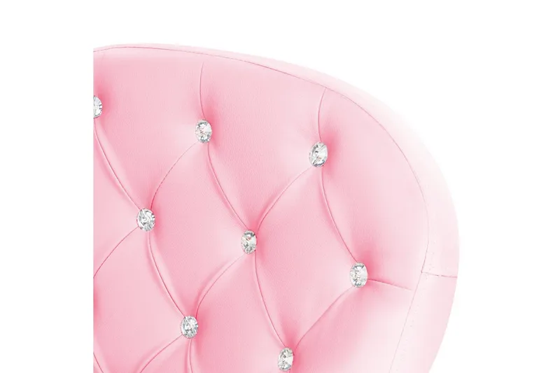 Kontorsstol med kristaller Princess Rosa/svart/silver - Rosa/svart/silver - Möbler - Hemmakontor - Kontorsstol