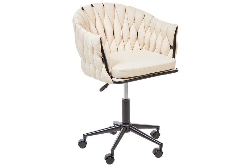 Kontorsstol Milan Beige/svart - Beige/svart - Möbler - Hemmakontor - Kontorsstol