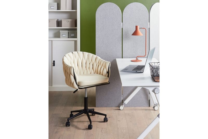 Kontorsstol Milan Beige/svart - Beige/svart - Möbler - Hemmakontor - Kontorsstol