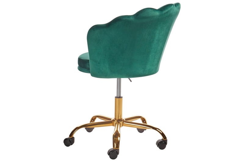 Kontorsstol Monticello Grön/guld/svart - Grön/guld/svart - Möbler - Hemmakontor - Kontorsstol