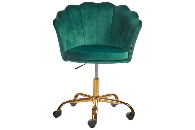 Kontorsstol Monticello Grön/guld/svart - Grön/guld/svart - Möbler - Hemmakontor - Kontorsstol