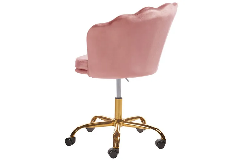 Kontorsstol Monticello Rosa/guld/svart - Rosa/guld/svart - Möbler - Hemmakontor - Kontorsstol
