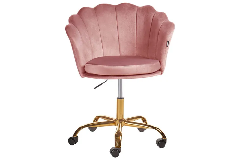 Kontorsstol Monticello Rosa/guld/svart - Rosa/guld/svart - Möbler - Hemmakontor - Kontorsstol