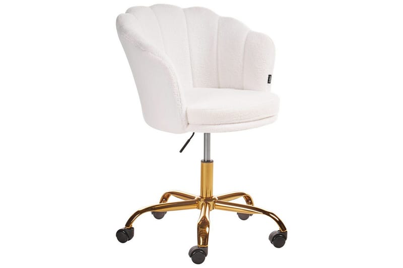 Kontorsstol Monticello Vitt/guld/svart - Vitt/guld/svart - Möbler - Hemmakontor - Kontorsstol
