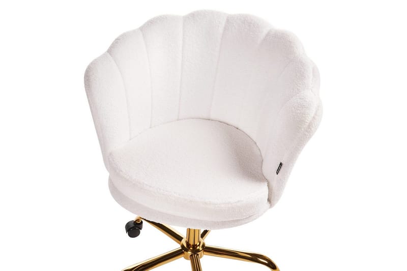 Kontorsstol Monticello Vitt/guld/svart - Vitt/guld/svart - Möbler - Hemmakontor - Kontorsstol