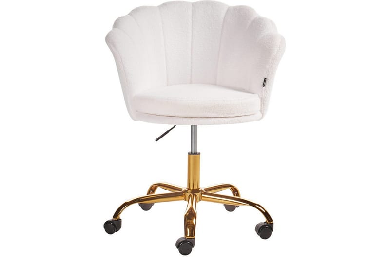Kontorsstol Monticello Vitt/guld/svart - Vitt/guld/svart - Möbler - Hemmakontor - Kontorsstol