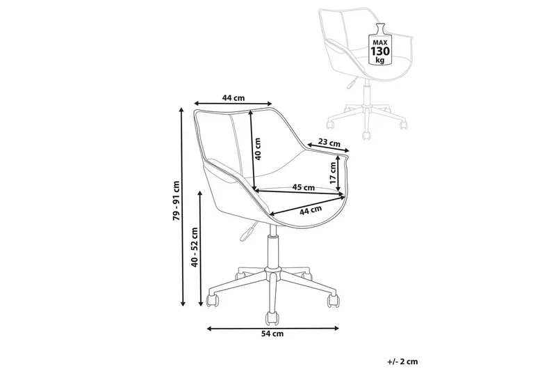 Kontorsstol Newdale Ljusbrun - Ljusbrun - Möbler - Hemmakontor - Kontorsstol