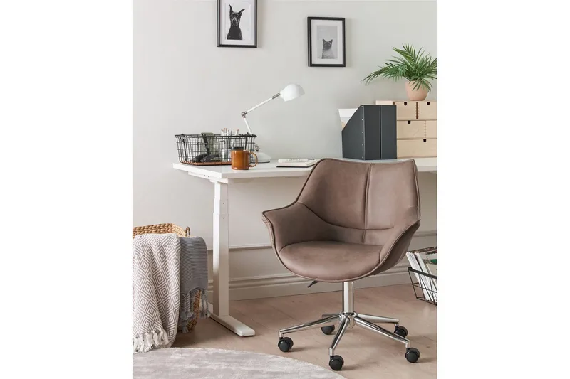 Kontorsstol Newdale Ljusbrun - Ljusbrun - Möbler - Hemmakontor - Kontorsstol