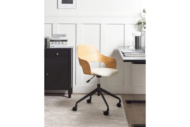 Kontorsstol Novato - Ljus trä, beige - Möbler - Hemmakontor - Kontorsstol