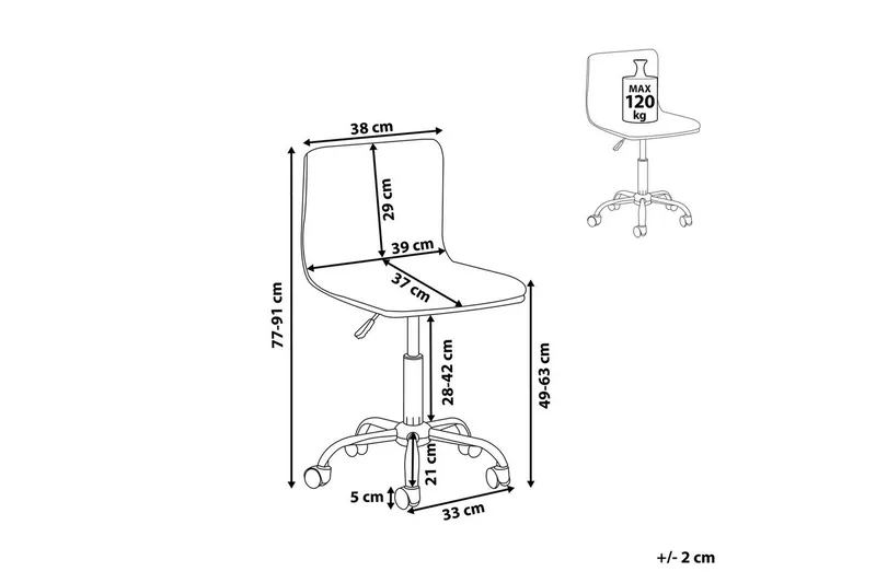 Kontorsstol Orlando Svart - Svart - Möbler - Hemmakontor - Kontorsstol