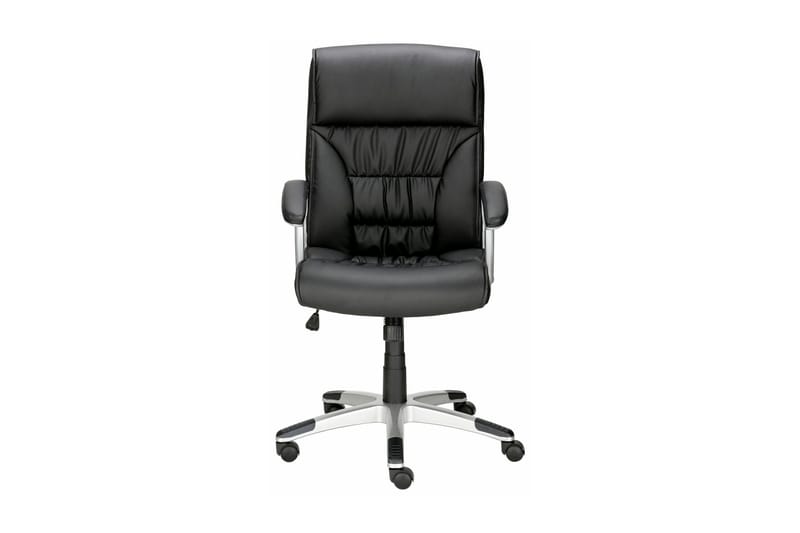 OVIDA Kontorsstol Konstläder Svart/Metall - Möbler - Hemmakontor - Kontorsstol