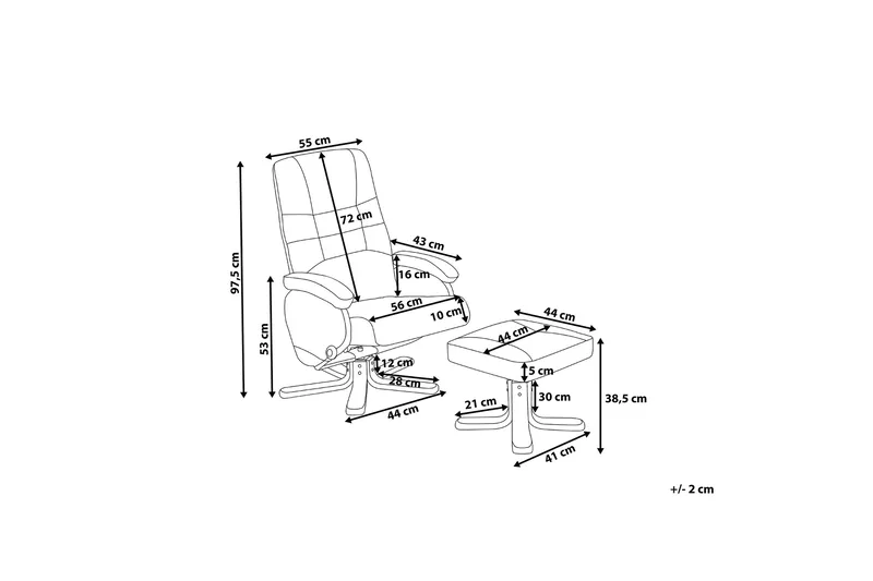 Relaxpro Kontorsstol - Beige - Kök & hushåll - Personvård & hälsa - Massage & välbefinnande - Massagestolar & massagefåtöljer