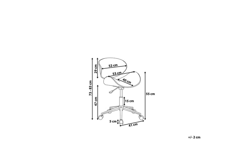 Rotterdam Kontorsstol - Vit - Möbler - Hemmakontor - Kontorsstol