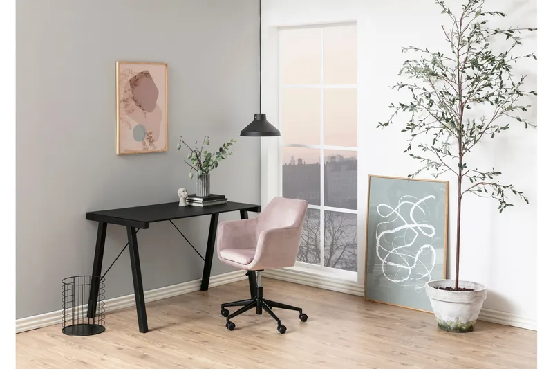 Samlar Kontorsstol VIC-tyg - Röd/Svart - Möbler - Hemmakontor - Kontorsstol