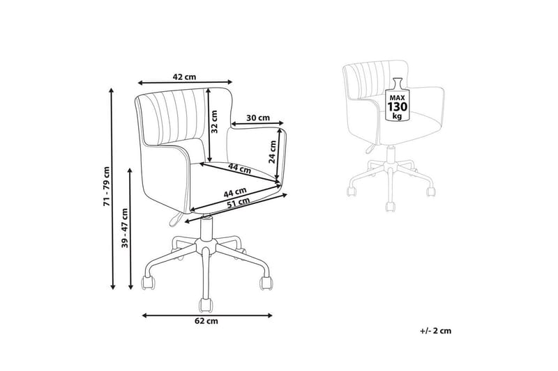 Kontorsstol Sanilac Blå - Blå - Möbler - Hemmakontor - Kontorsstol