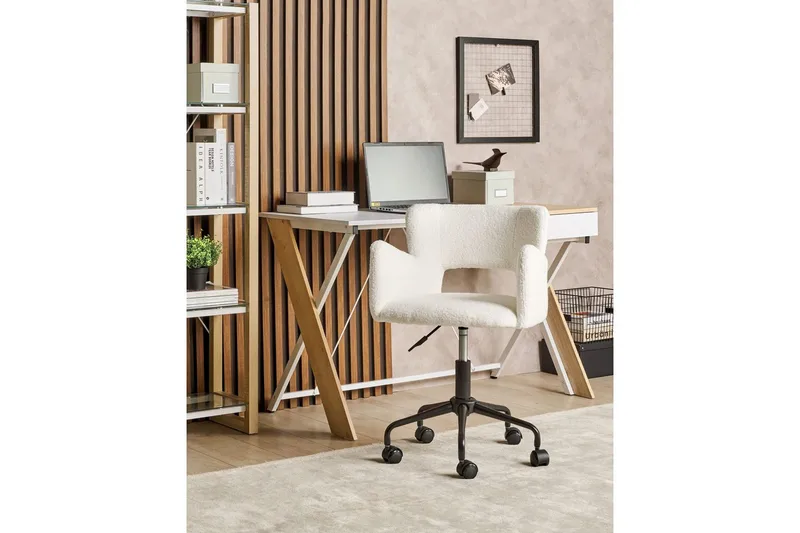 Kontorsstol Sanilac Vit/Svart - Vit/Svart - Möbler - Hemmakontor - Kontorsstol