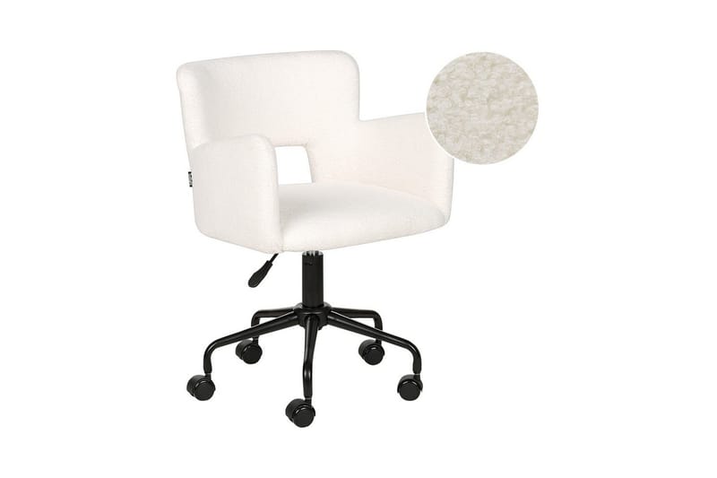 Kontorsstol Sanilac Vit/Svart, Vit/Svart