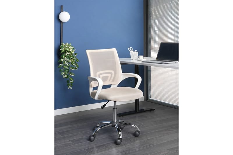 Kontorsstol Solid - Beige, Silver, Vit - Möbler - Hemmakontor - Kontorsstol