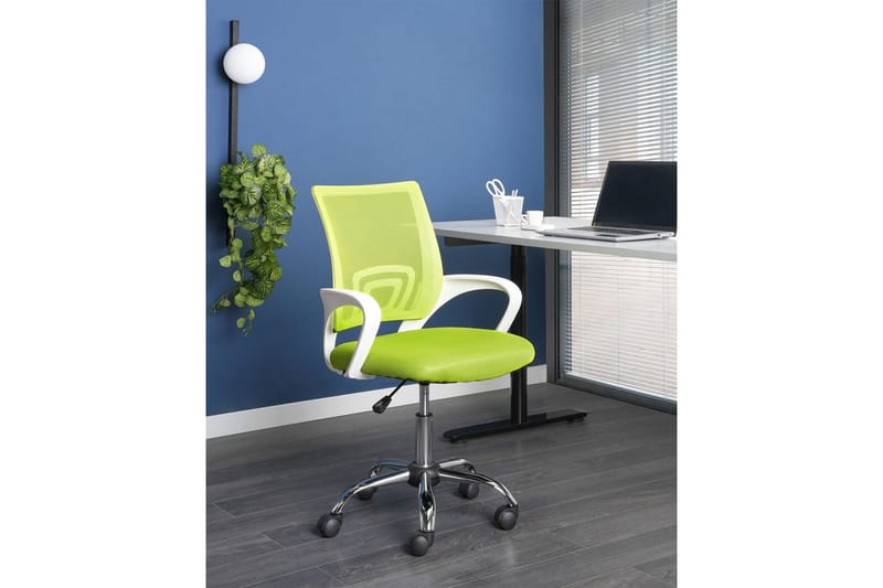 Kontorsstol Solid - Grön, Silver, Vit - Möbler - Hemmakontor - Kontorsstol