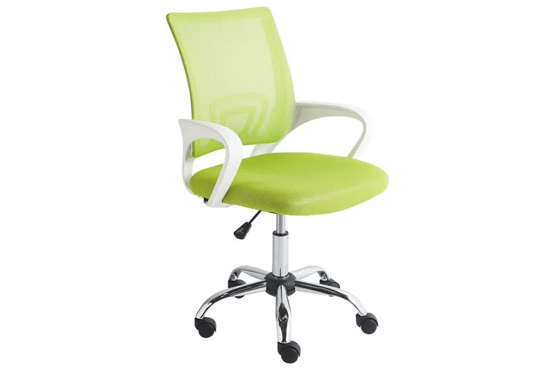 Kontorsstol Solid, Grön, Silver, Vit