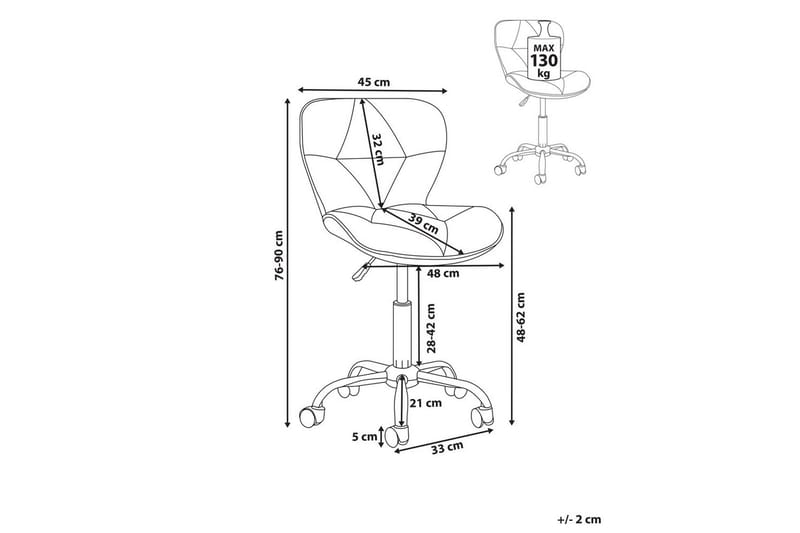 Kontorsstol Valetta Grå - Grå - Möbler - Hemmakontor - Kontorsstol