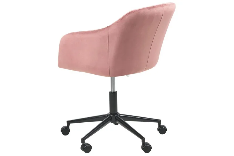 Kontorsstol Venice Rosa/Svart - Rosa/Svart - Möbler - Hemmakontor - Kontorsstol