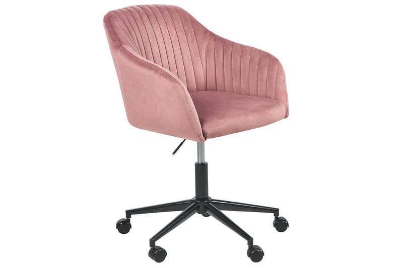 Kontorsstol Venice Rosa/Svart - Rosa/Svart - Möbler - Hemmakontor - Kontorsstol