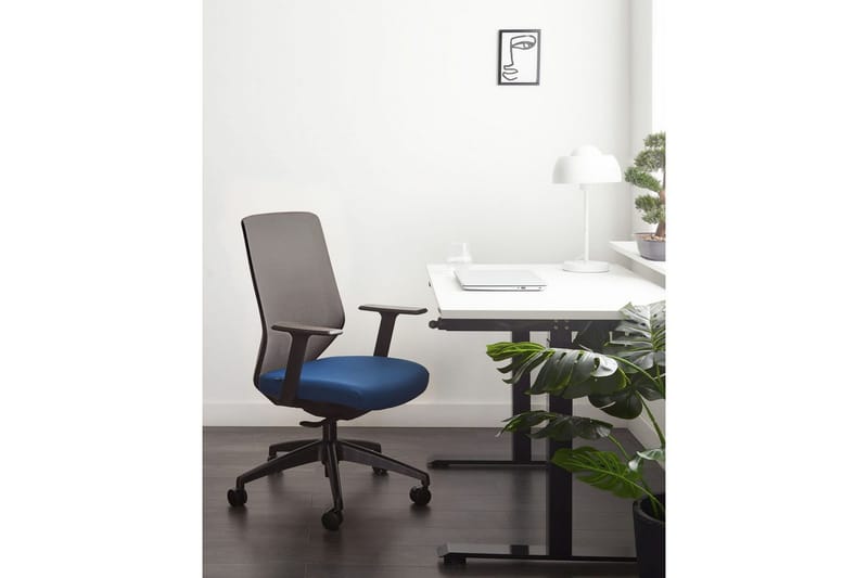 Kontorsstol Virtuoso Blå/svart/grå - Blå/svart/grå - Möbler - Hemmakontor - Kontorsstol