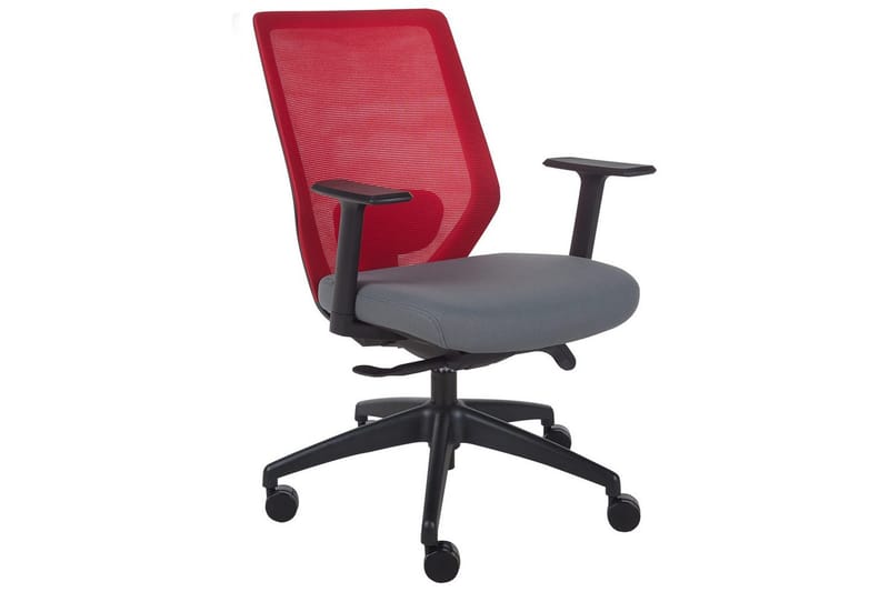 Kontorsstol Virtuoso Röd/grå/svart - Röd/grå/svart - Möbler - Hemmakontor - Kontorsstol