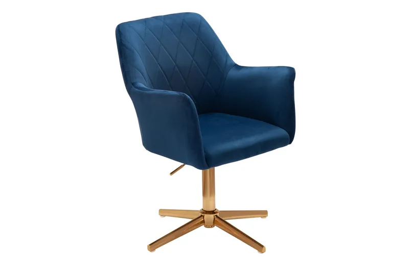 Willowdale Kontorsstol med Armstöd - Mörkblå/Guld - Möbler - Hemmakontor - Kontorsstol
