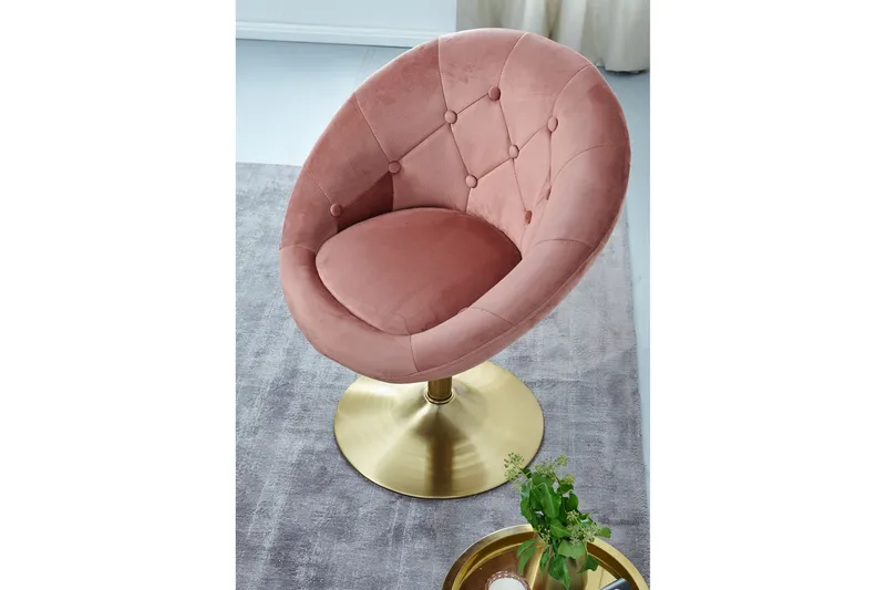 Willowdale Kontorsstol - Mörkrosa/Guld - Möbler - Hemmakontor - Kontorsstol