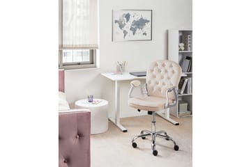 Kontorsstol Princess - Beige, Silver, Svart - Möbler - Hemmakontor - Kontorsstol